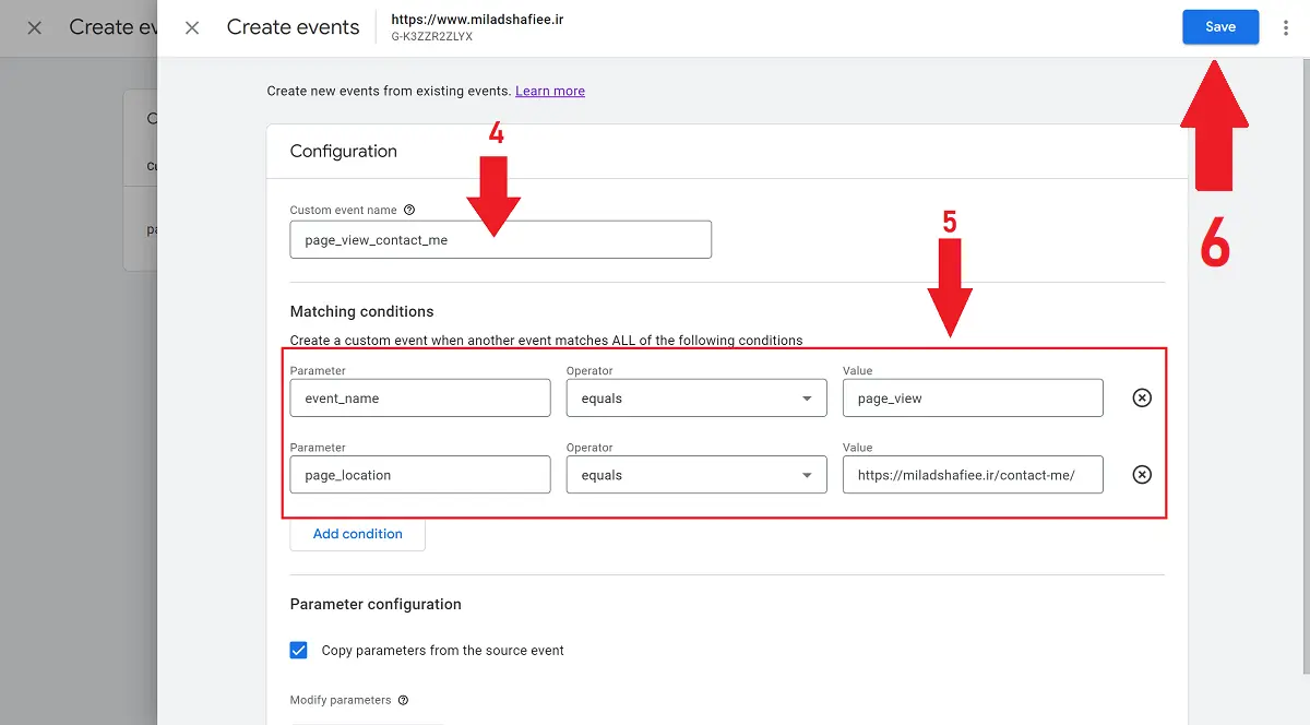 Another VERY exciting and new addition to Google Analytics 4 properties is the ability to create events directly within the User Interface. Again, this is something you’ve never been able to do before within Google Analytics, and it’s a huge step forward to customizing your event and parameter data to get it exactly as you want it. It is also a great way to be able to create more specific conversion events as well! 